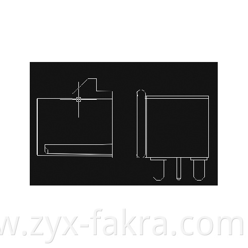 Single Cell Horizontal Board-End Connectors Waterproof